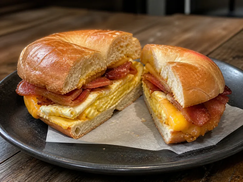 Danie Bacon, egg and cheese