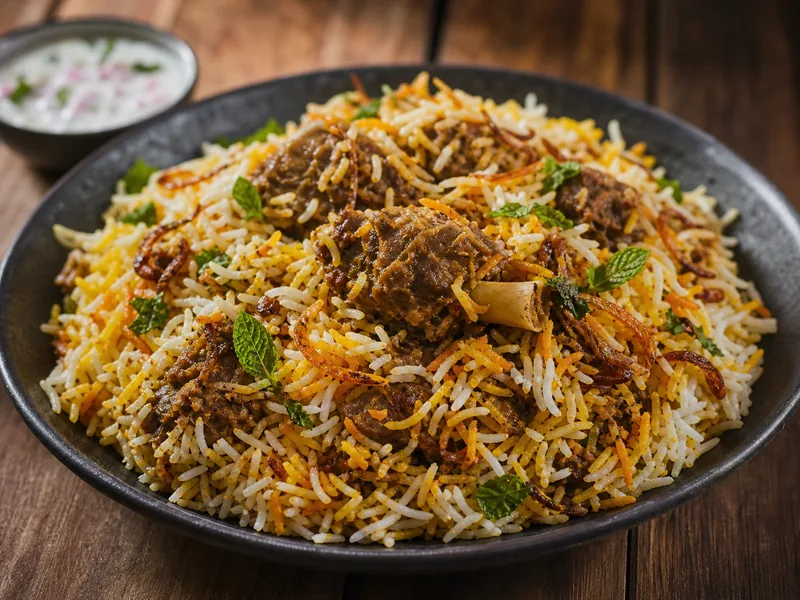 Danie Biryani z baraniną