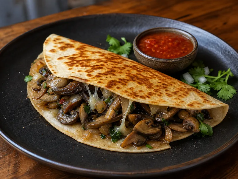 Danie Quesadilla z grzybami