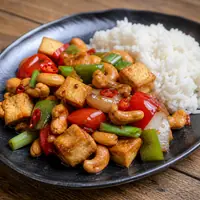 Danie Tofu z orzechami nerkowca