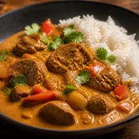 Danie Wołowina w sosie curry